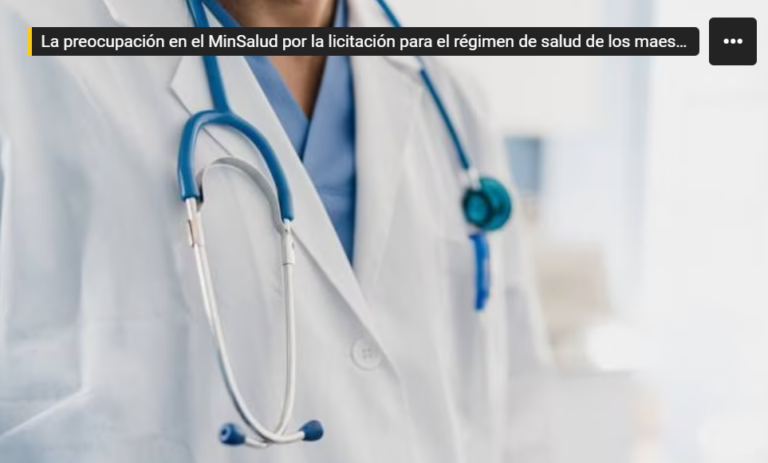 #Audio – La preocupación en @MinEducacion para la licitación del régimen de salud de los maestros #Audio – La preocupación en @MinEducacion para la licitación del régimen de salud de los maestros