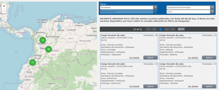 NECESITAN DOCENTES EN ANTIOQUIA