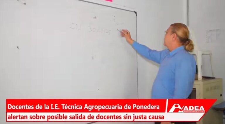 La ADEA interviene ante riesgo de despido de docente.
