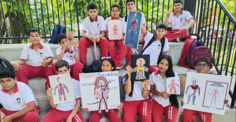 La creatividad le late al ritmo del corazón en Maceo: estudiantes aprenden el cuerpo humano con arte y movimiento