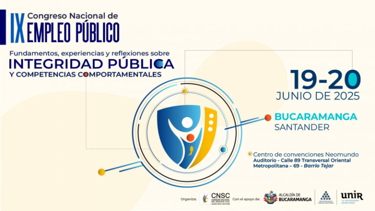Bucaramanga será epicentro del debate sobre la integridad en el servicio público: llega el IX Congreso Nacional de Empleo Público